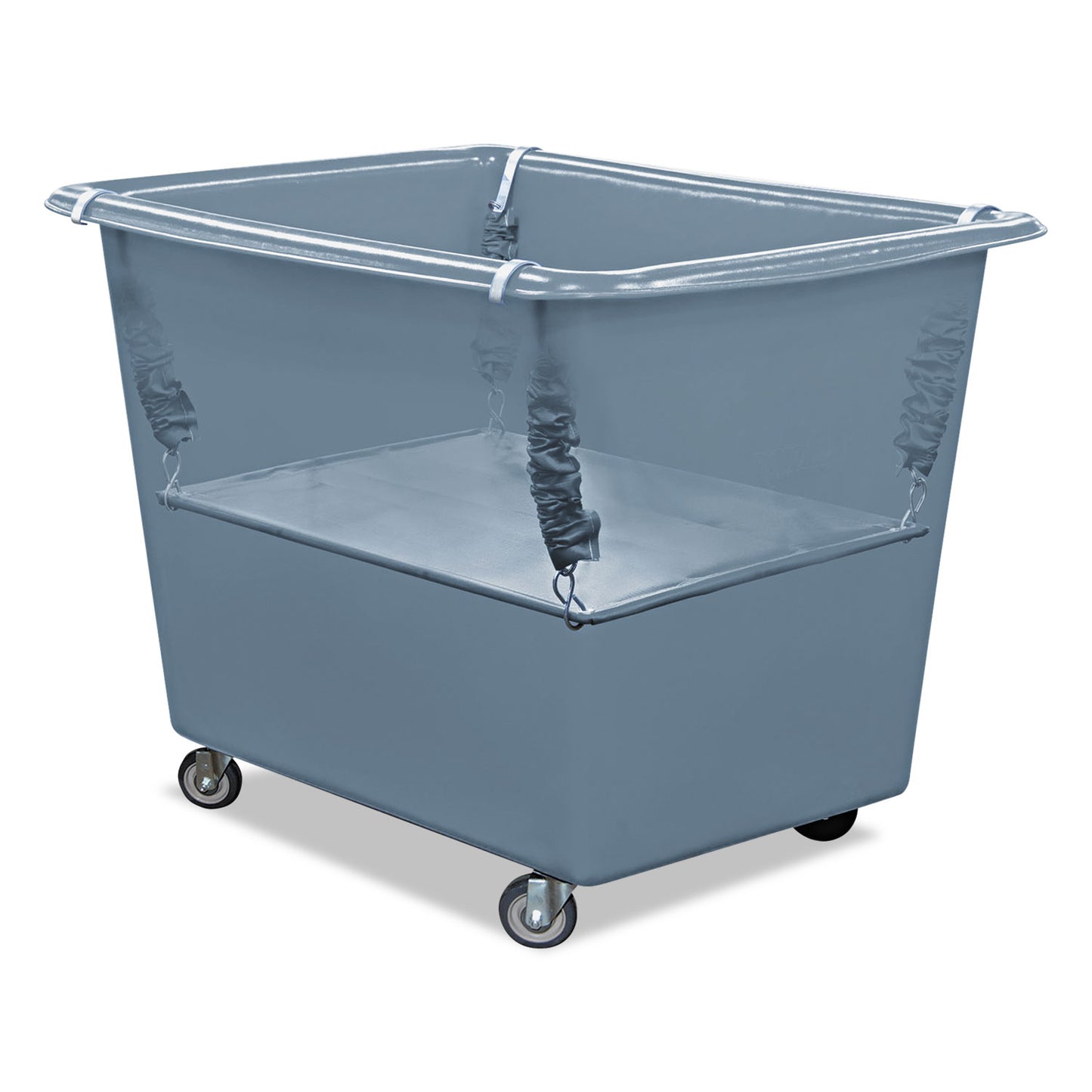 Royal Basket Trucks Poly Spring Lift, 17 x 29.5, 8 Bushel, Vinyl/Steel, Gray (RBTR08GGXPSN)