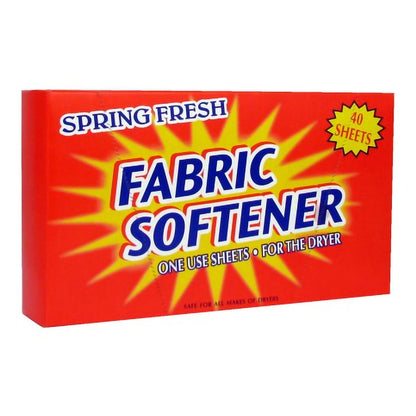 Spring Fresh Dryer Sheet 40 Count Box Sheet Scent (875514_CS)