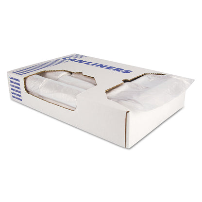 Heritage Linear Low-Density Can Liners, 56 gal, 1.1 mil, 43" x 47", Clear, 100/Carton (HERH8647SC)