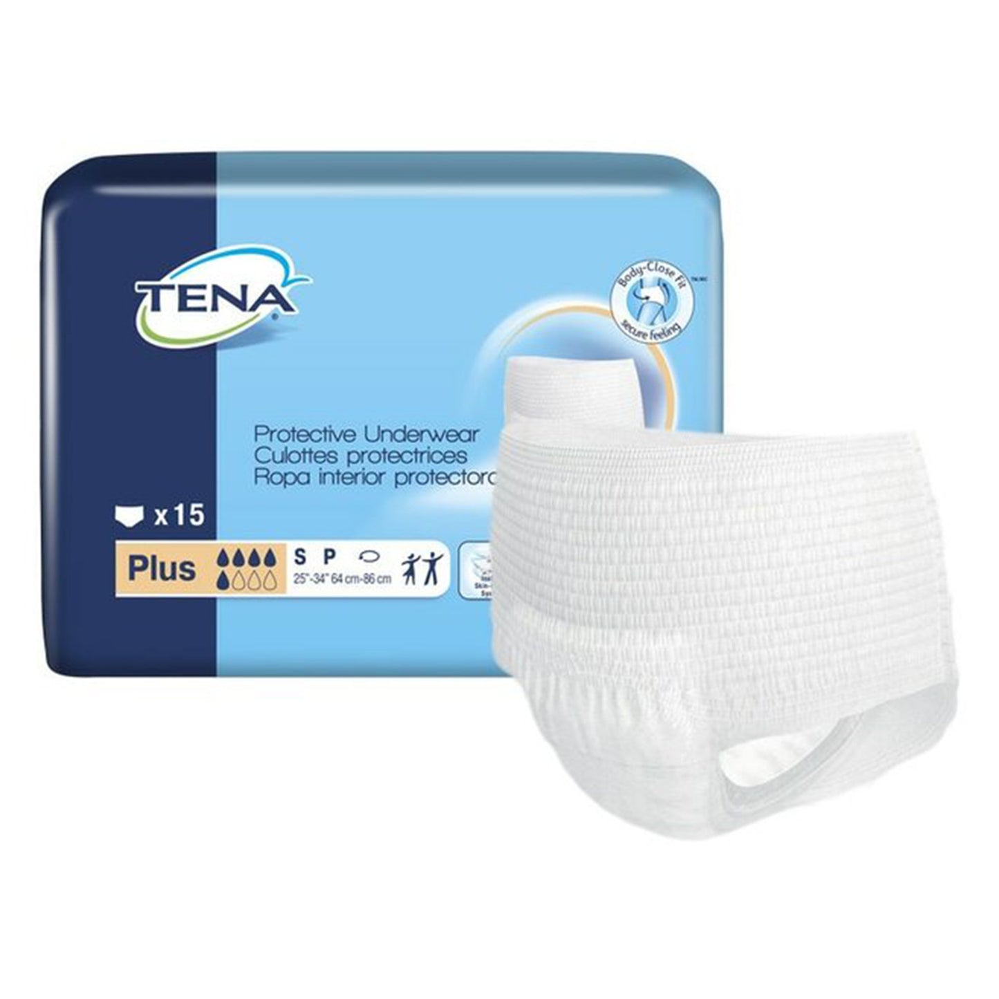 TENA ProSkin™ Plus Unisex Adult Absorbent Underwear Pull On with Tear Away Seams 2X-Large Disposable Moderate Absorbency (1131159_BG)