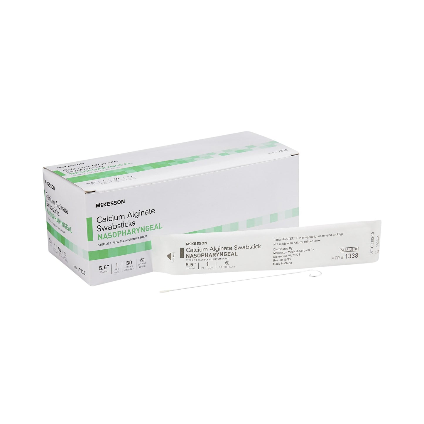 McKesson Nasopharyngeal Collection Swab 5-1/2 Inch Length Sterile (883891_BX)