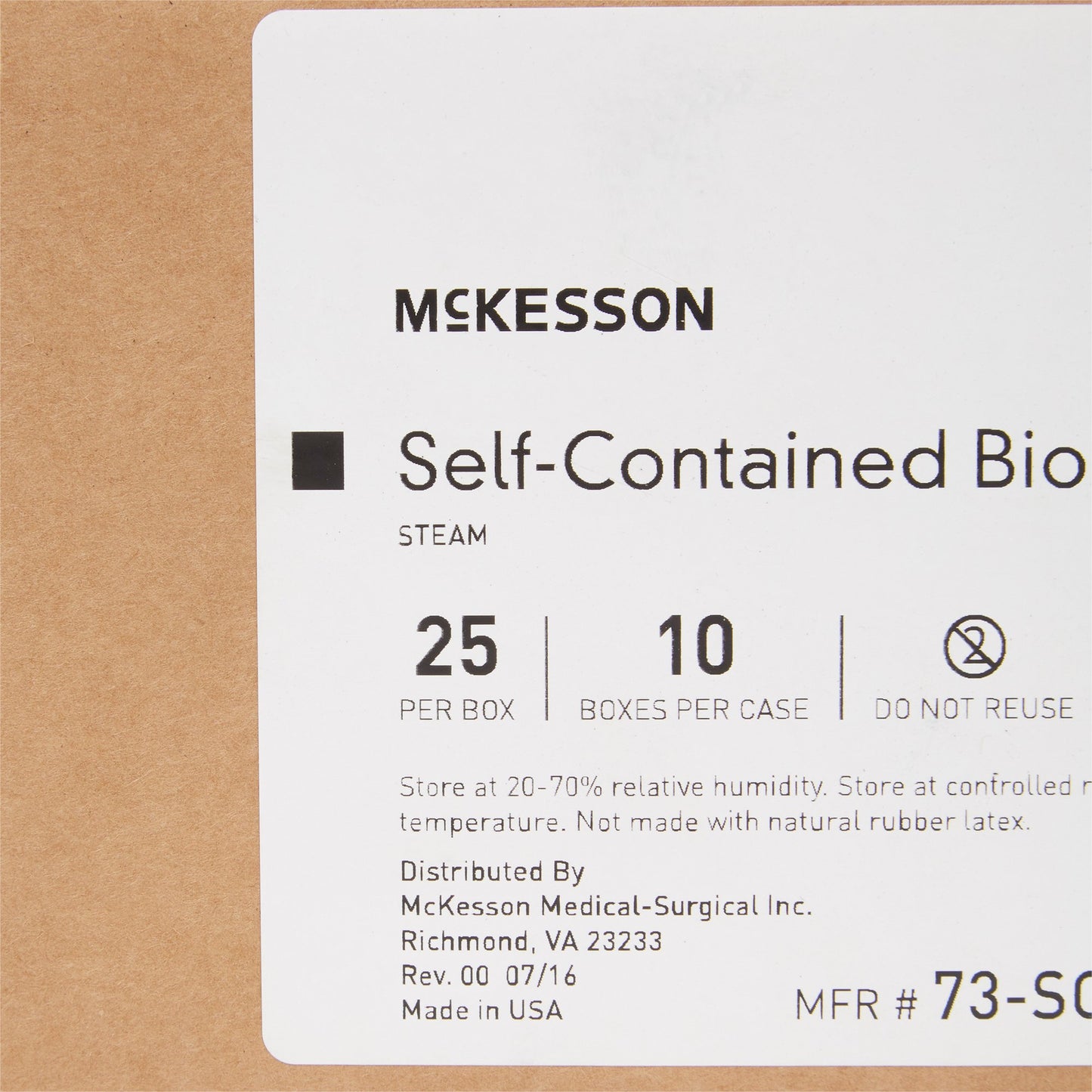McKesson Sterilization Biological Indicator Vial Steam (524877_CS)