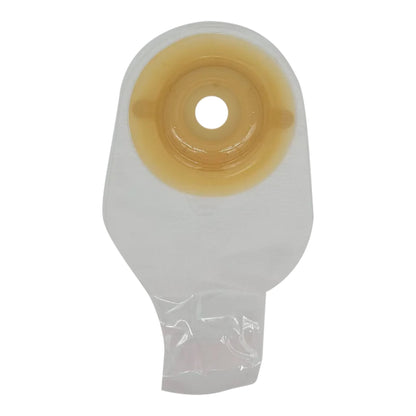 Safe n Simple™ Ostomy Pouch One-Piece System 12 Inch Length Convex, Pre-Cut 1 Inch Stoma Drainable (1243995_CS)