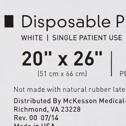 McKesson Bed Pillow 20 X 26 Inch White Single Patient Use (939585_EA)