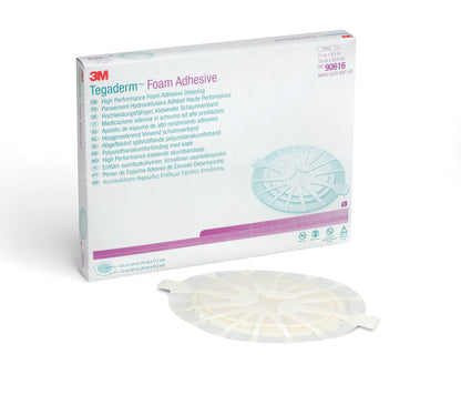 3M™ Tegaderm™ High Performance Foam Dressing 7-1/2 X 8-3/4 Inch With Border Film Backing Acrylic Adhesive Oval Sterile (476445_BX)