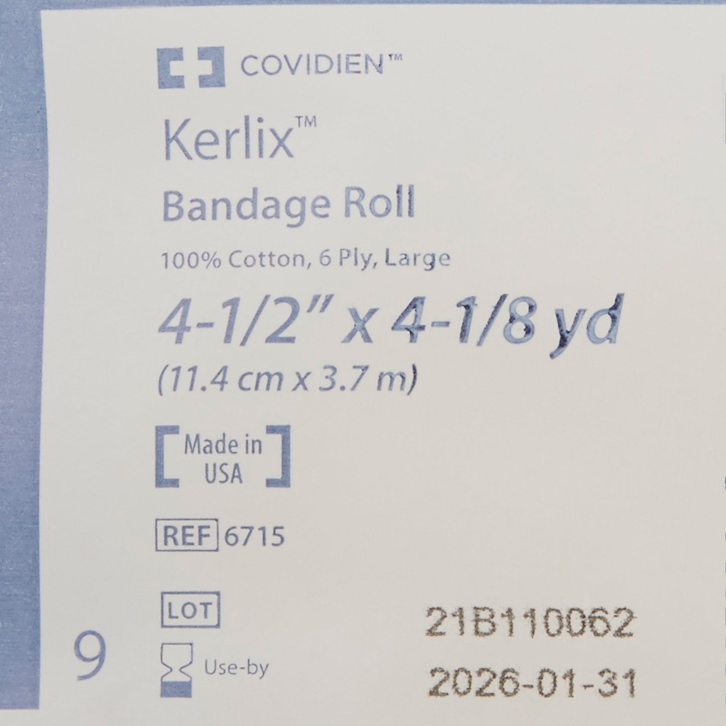 Kerlix™ Fluff Bandage Roll 4-1/2 Inch X 4-1/10 Yard 6-Ply Sterile 1 per Pouch (10173_CS)