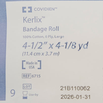 Kerlix™ Fluff Bandage Roll 4-1/2 Inch X 4-1/10 Yard 6-Ply Sterile 1 per Pouch (10173_EA)
