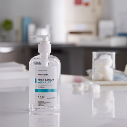 McKesson Hand Sanitizer with Aloe 8 oz. Ethyl Alcohol Gel Pump Bottle (953791_EA)