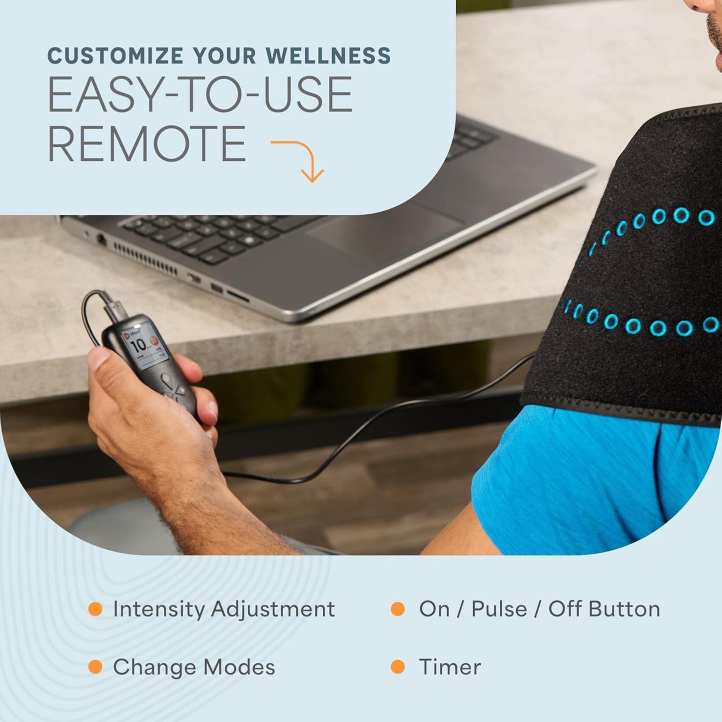 AllevaRed Pro Light Therapy Belt 6-7/8 X 49-3/5 Inch (1271033_EA)