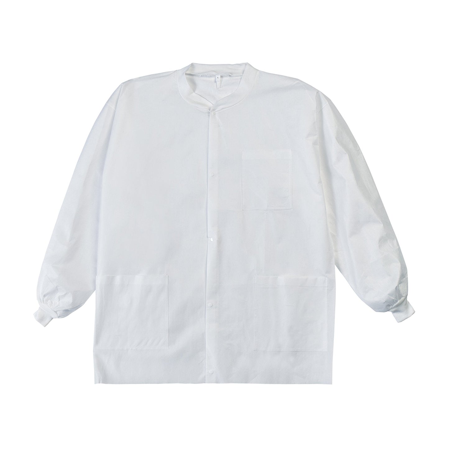LabMates® Lab Jacket White Medium Hip Length SMS Disposable (1149946_CS)