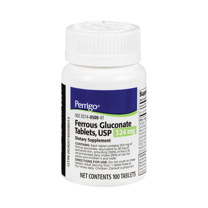 Perrigo Mineral Supplement Iron 324 mg Strength Tablet 100 per Bottle (734950_BT)