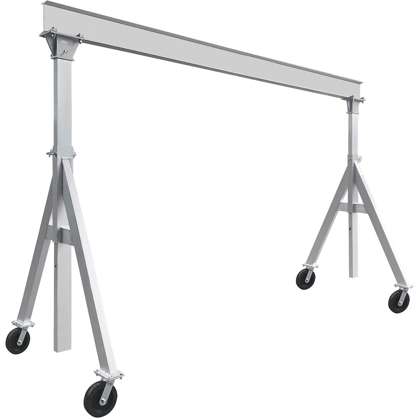 Global Industrial Adjustable Height Aluminum Gantry Crane, 12'W x 9'6"-12'H, 4000 Lb. Cap. (WBB2262132)