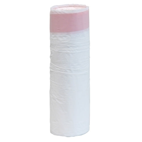 Vendor Brand Linear Low Density Draw String Can Liner, 0.7 mil, White, 13 Gal, 24"x28", 25/Roll, 20 Rolls/Case, Case of 500 (HOS2152407)