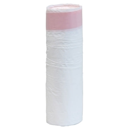 Vendor Brand Linear Low Density Draw String Can Liner, 0.7 mil, White, 13 Gal, 24"x28", 25/Roll, 20 Rolls/Case, Case of 500 (HOS2152407)