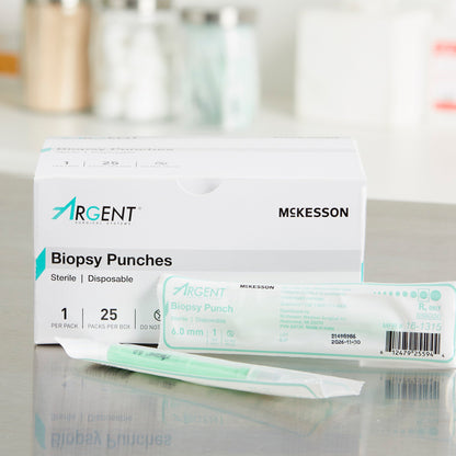 McKesson Argent™ Biopsy Punch Dermal 6 mm (1175177_CS)