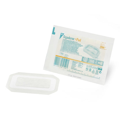 3M™ Tegaderm™ Transparent Film Dressing with Pad 3-1/2 X 6 Inch Frame Style Delivery Rectangle Sterile (324098_EA)