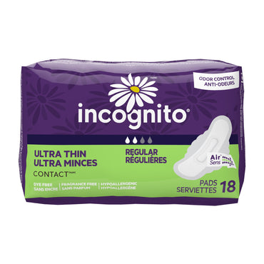 Incognito® Feminine Pad Ultra Thin with Wings Regular Absorbency (1250721_PK)