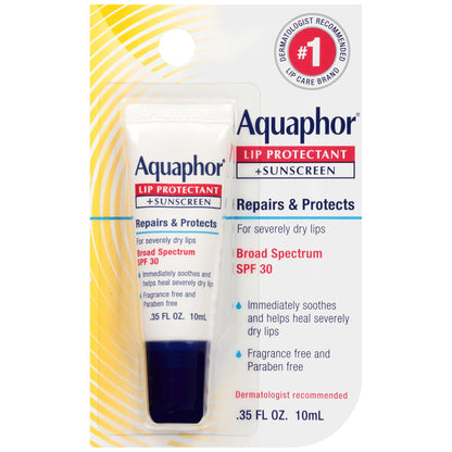 Aquaphor® Lip Protectant + Sunscreen Lip Balm .35 oz. Tube (1231865_CT)