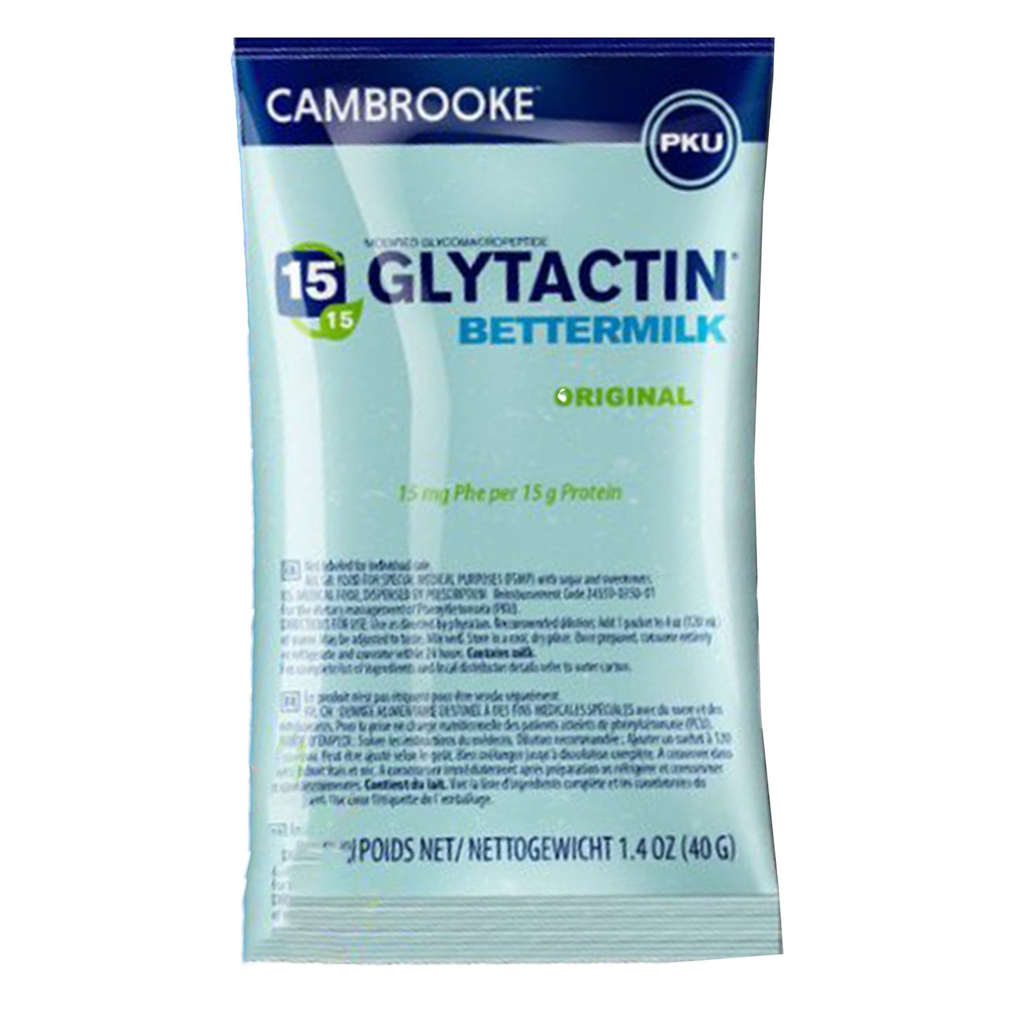 Glytactin® BetterMilk Oral Supplement Original Flavor Powder 1.4 oz. Individual Packet (1210114_CS)