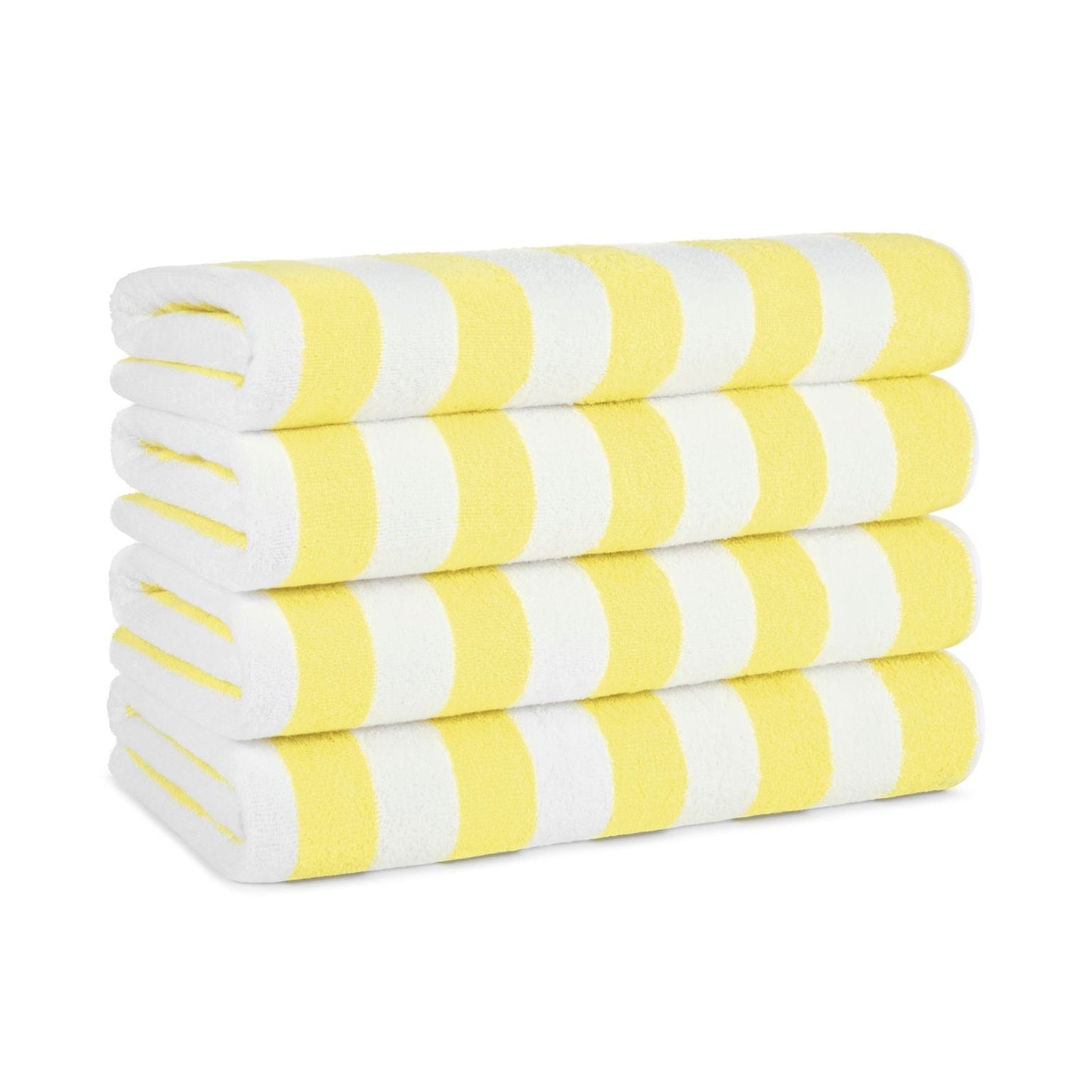 Hospeco® California Cabana Beach Towels 30x70 Yellow, 4/Pack (HOSPNP-CABANA-YL)