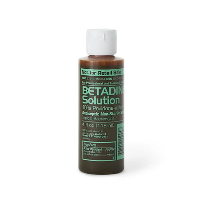 Betadine® Skin Prep Solution 4 oz. Bottle 10% Strength Povidone-Iodine NonSterile (1257414_EA)