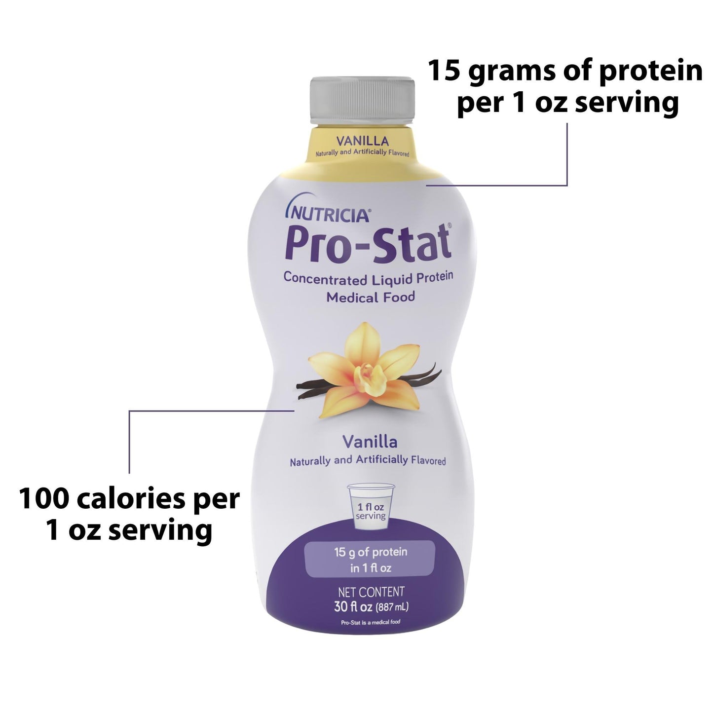 Pro-Stat® Oral Supplement Vanilla Flavor Liquid 30 oz. Bottle (558704_EA)