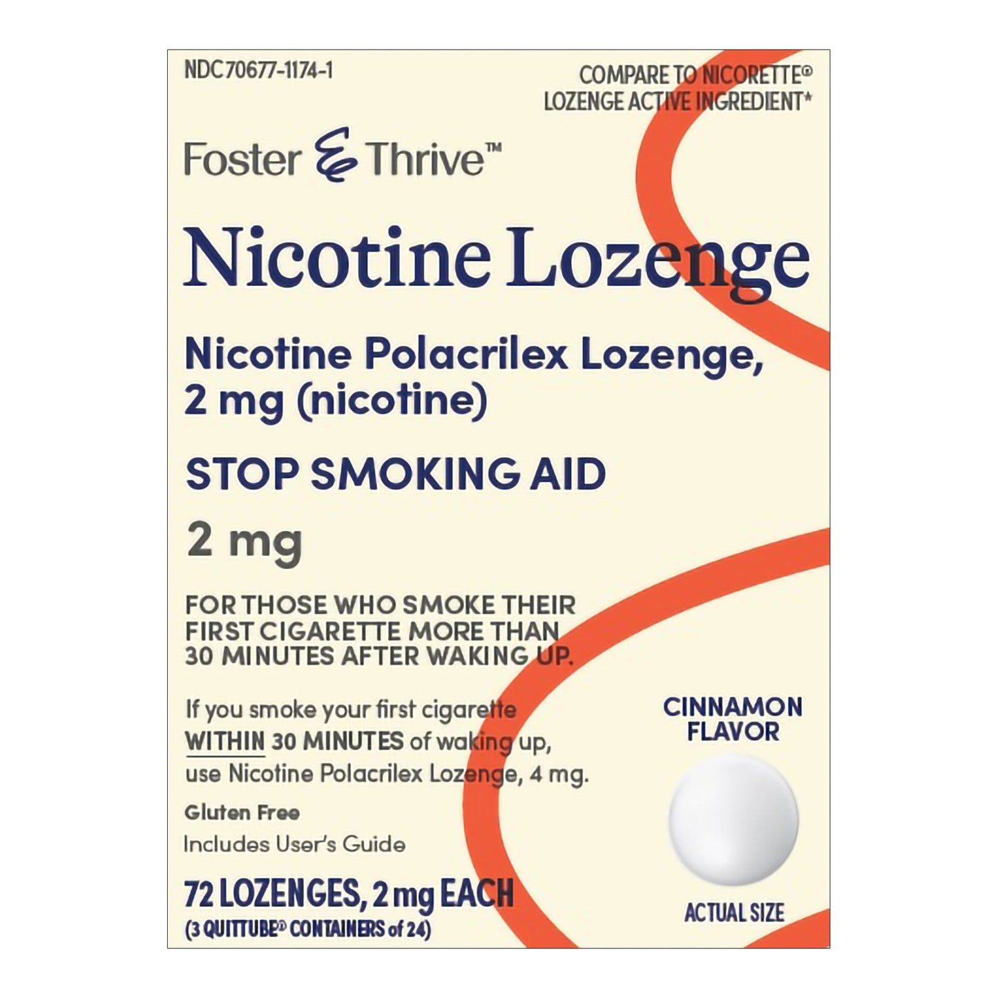 Foster & Thrive™ Stop Smoking Aid 2 mg Strength Lozenge (1238912_PK)