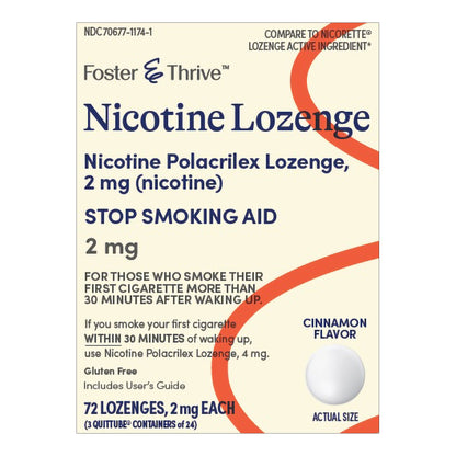 Foster & Thrive™ Stop Smoking Aid 2 mg Strength Lozenge (1238912_PK)