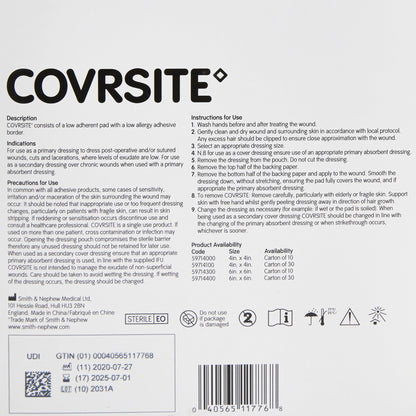 Covrsite Composite Dressing 6 X 6 Inch Square Sterile (352378_CS)