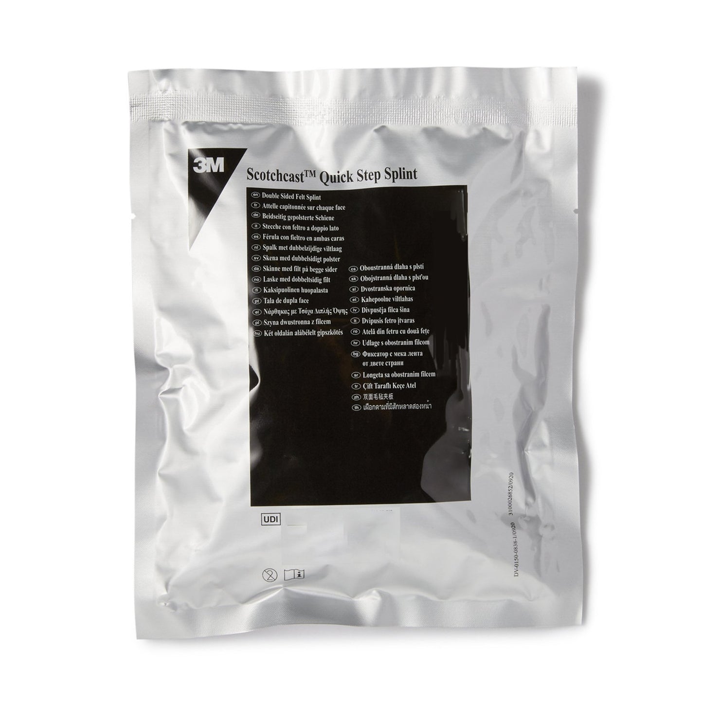 3M™ Scotchcast™ Quick Step Double Sided Felt Padded Precut Splint 4 X 30 Inch Felt / Fiberglass White (1193021_CS)