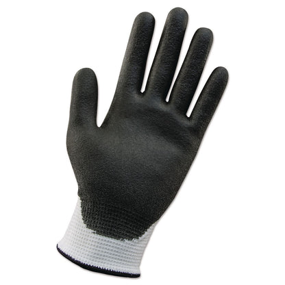 KleenGuard™ G60 ANSI Level 2 Cut-Resistant Gloves, EN388: 4343, 8.86" Long, Medium (Size 8), White/Black, 12 Pairs/Carton (KCC38690)