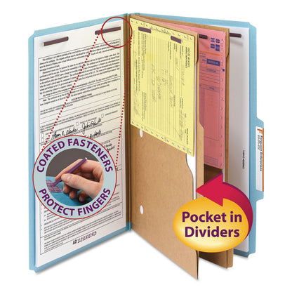 smead-6-section-pressboard-top-tab-pocket-style-classification-folders-with-safeshield-fasteners-num-smd19081_1