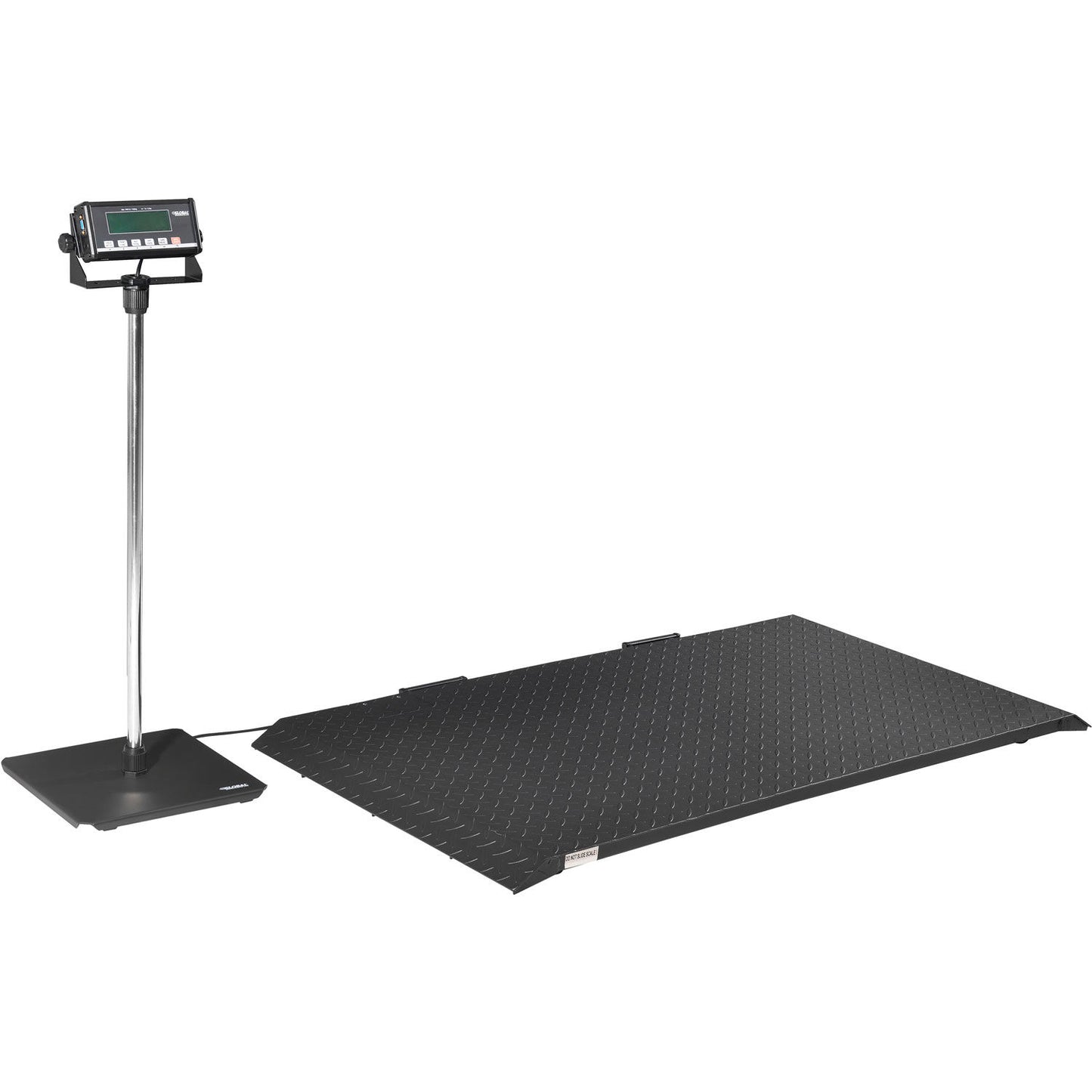 Global Industrial Digital Floor Scale With LCD Indicator & Stand, 2,000 lb x 1 lb (WB244244)