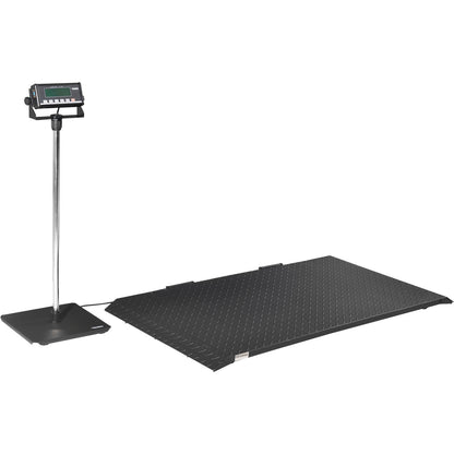 Global Industrial Digital Floor Scale With LCD Indicator & Stand, 2,000 lb x 1 lb (WB244244)
