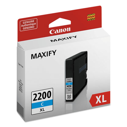Canon® 9268B001 (PGI-2200XL) High-Yield Ink, 1,700 Page-Yield, Cyan (CNM9268B001)