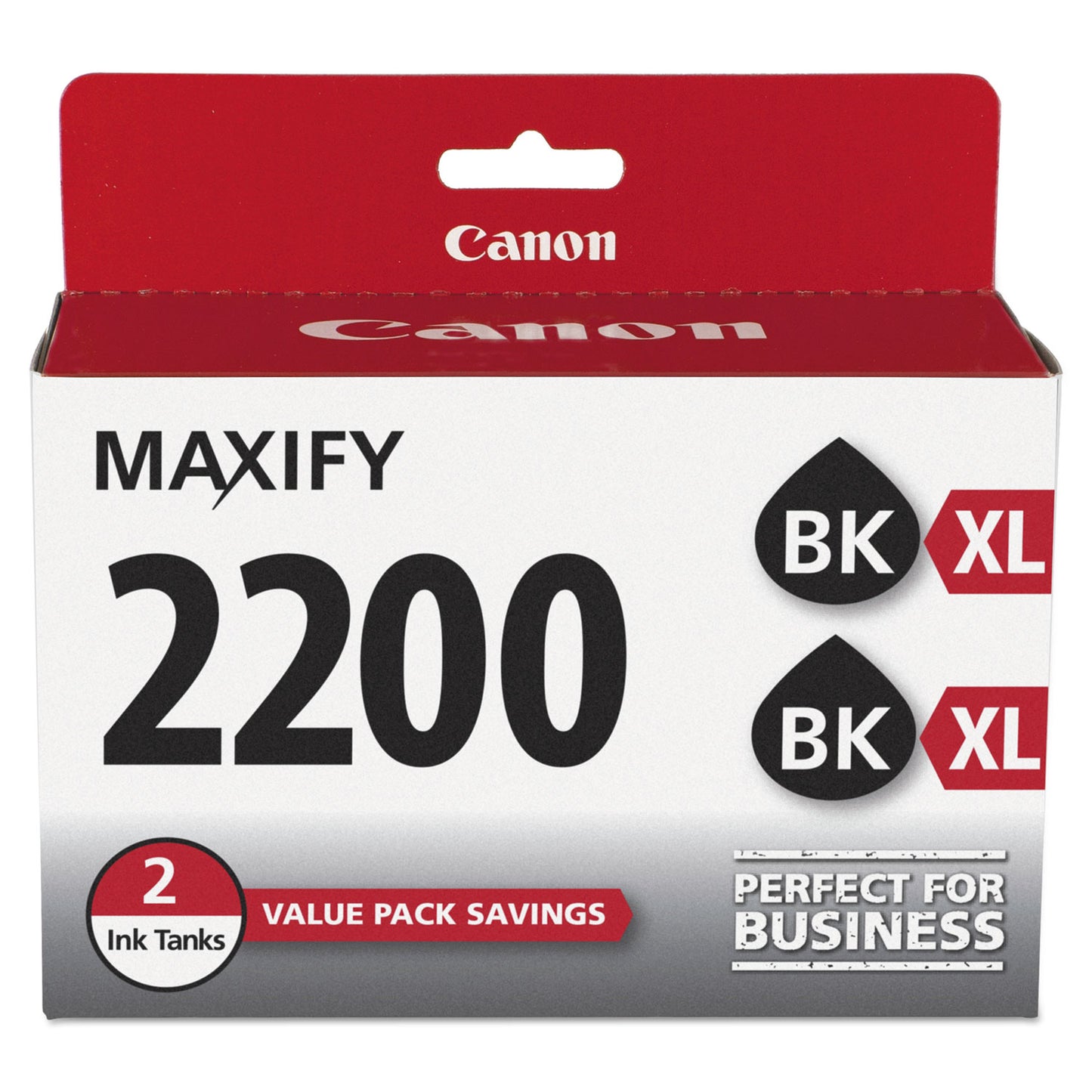 Canon® 9255B006 (PGI-2200XL) High-Yield Ink, 1,000 Page-Yield, Black, 2/Pack (CNM9255B006)