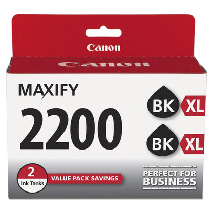 Canon® 9255B006 (PGI-2200XL) High-Yield Ink, 1,000 Page-Yield, Black, 2/Pack (CNM9255B006)