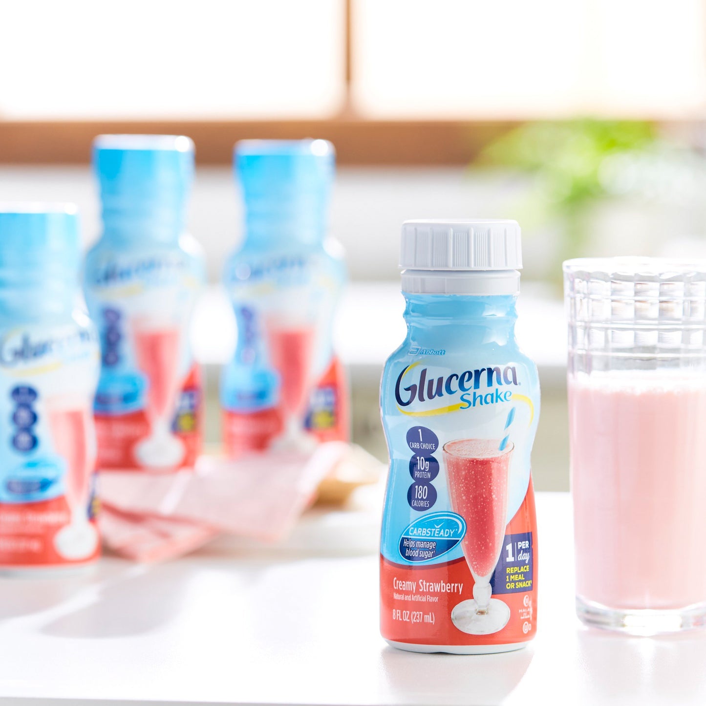 Glucerna® Original Shake Oral Supplement Creamy Strawberry Flavor Liquid 8 oz. Bottle (649275_CS)