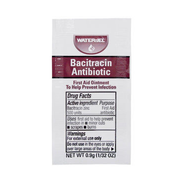Water Jel® First Aid Antibiotic Bacitracin Zinc Ointment 0.9 Gram Individual Packet (975422_CS)