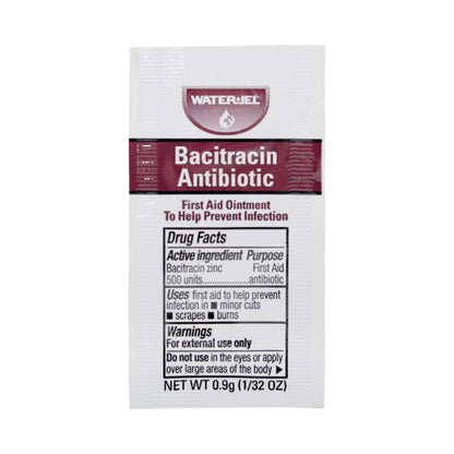 Water Jel® First Aid Antibiotic Bacitracin Zinc Ointment 0.9 Gram Individual Packet (975422_CS)