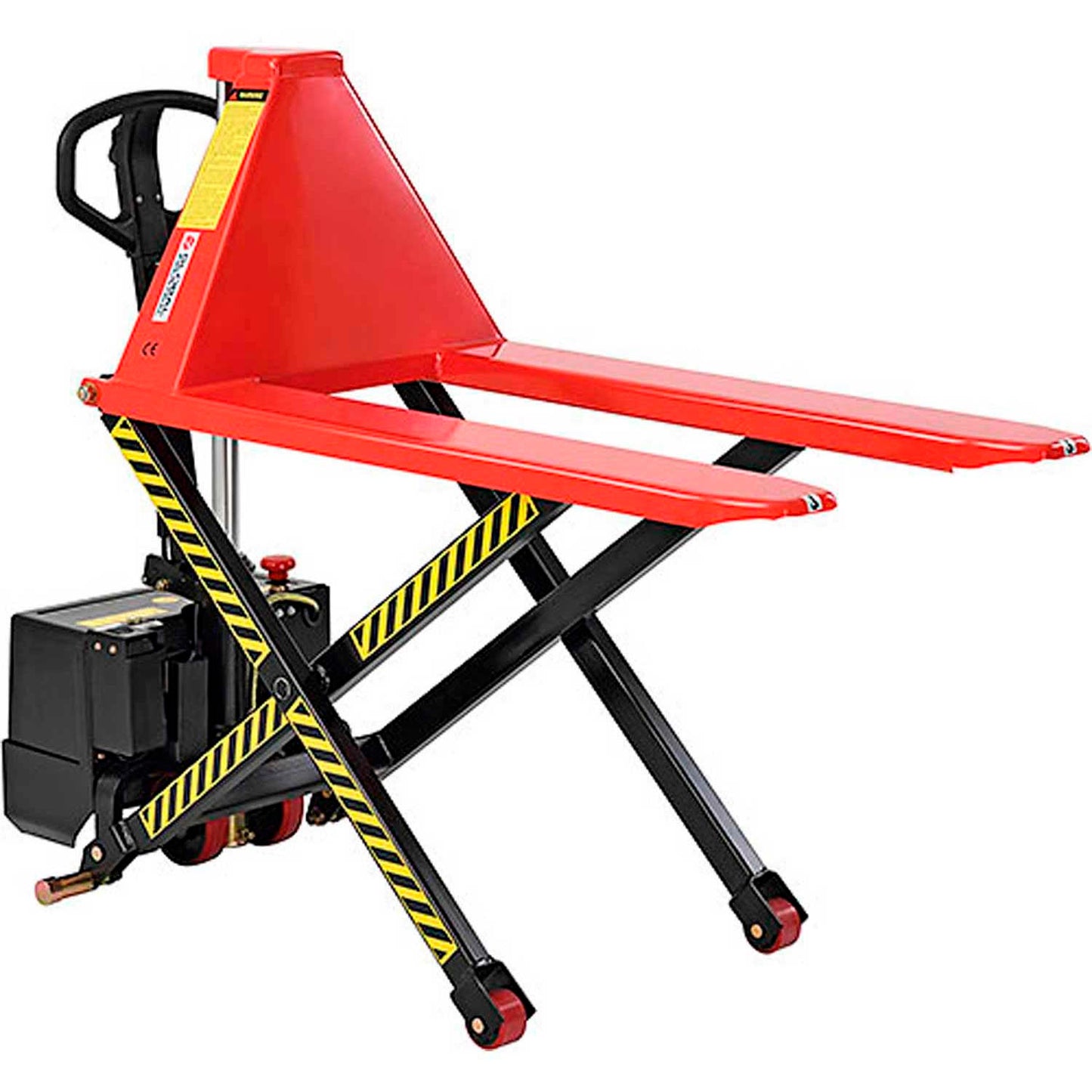 Global Industrial Battery Powered High-Lift Skid Truck, 3300 lb. Capacity, 21"W x 44"L Forks (WB989066)