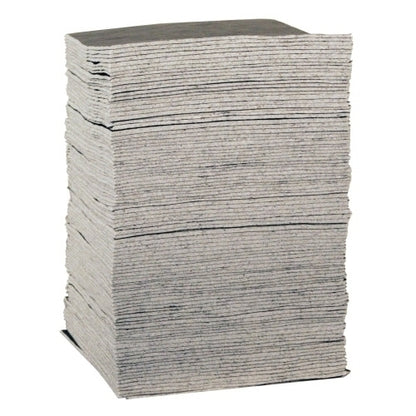 Sellars® Universal Sorbent Pad, Gray/Blue, 15x19, Heavy Duty, Q-Cel™, Case of 100 (HOS22867)