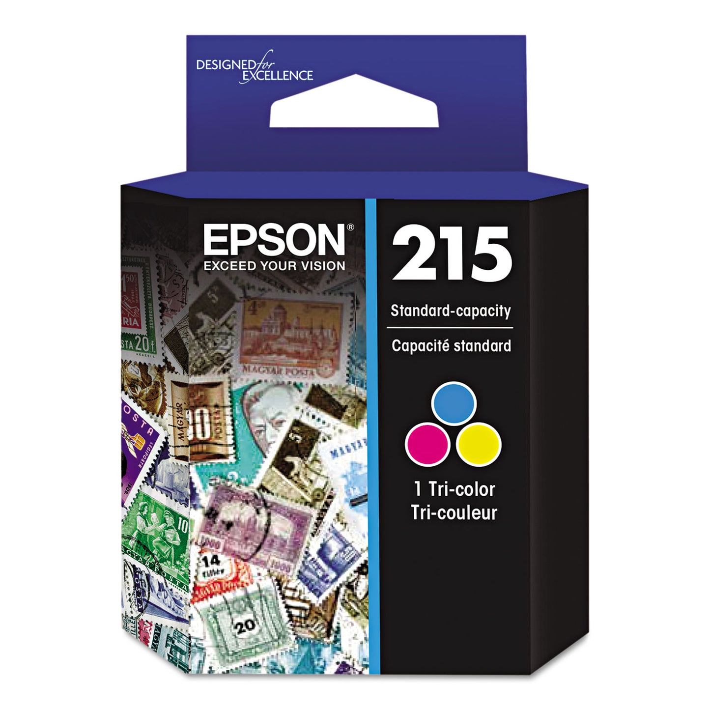 Epson® T215530-S (215) DURABrite Ultra Ink, Tri-Color (EPST215530S)