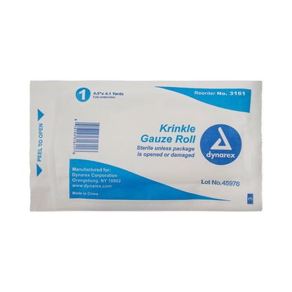 Dynarex® Fluff Bandage Roll 4-1/2 Inch X 4-1/10 Yard 6-Ply Sterile 1 per Pouch (545991_PK)
