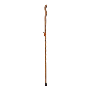 Brazos™ Twisted Fitness Walker Walking Stick Wood 48 Inch Height Brown (1229035_EA)