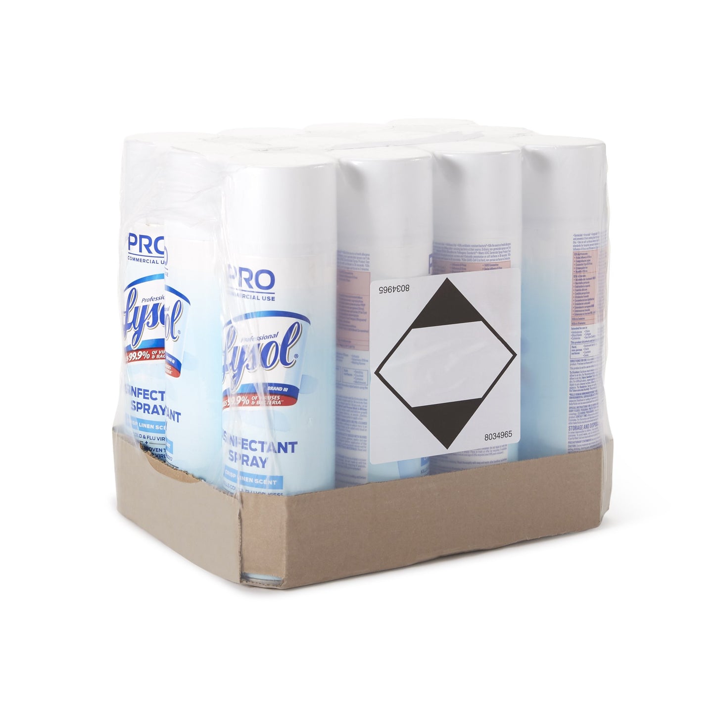 Professional Lysol® Surface Disinfectant Alcohol Based Aerosol Spray Liquid 19 oz. Can Crisp Linen Scent NonSterile (639579_CS)