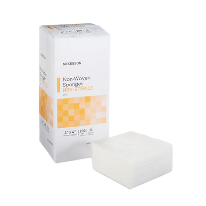 McKesson Nonwoven Sponge 4 X 4 Inch 4-Ply NonSterile 200 per Pack (446036_CS)