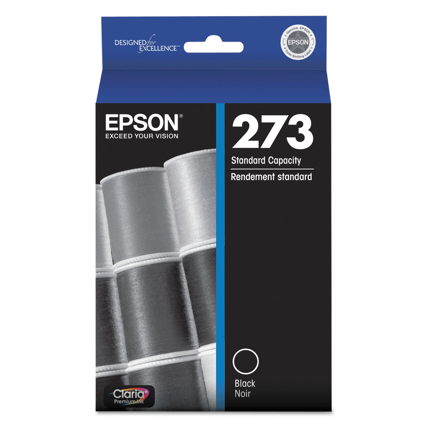 Epson® T273020-S (273) Claria Ink, 250 Page-Yield, Black (EPST273020S)