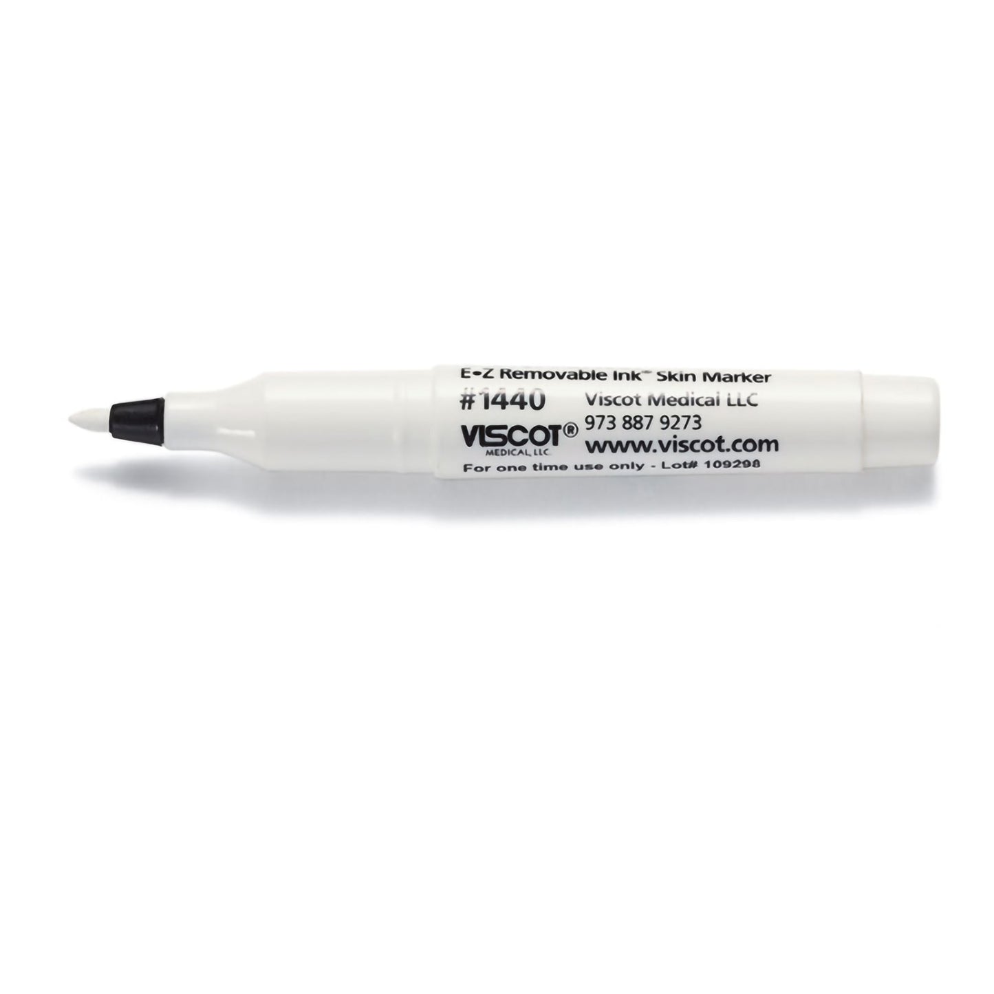 EZ Removable Ink® Skin Marker White Ink NonSterile Mini Regular Tip (1255924_BX)