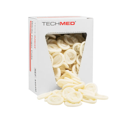 Tech-Med® Finger Cot Large 2-1/2 Inch Length Powder Free Nitrile NonSterile (531454_BX)